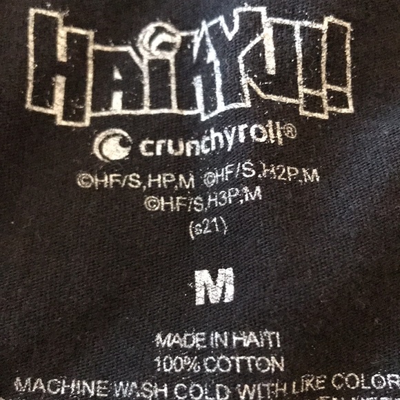 Women's Shirt Black Haikyu Anime Sport Volleyball - Picture 3 of 3